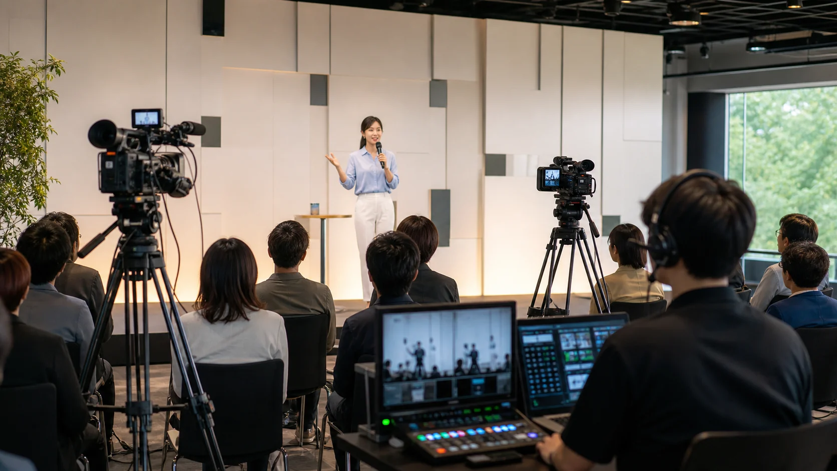 ウェブ配信イベントの会場